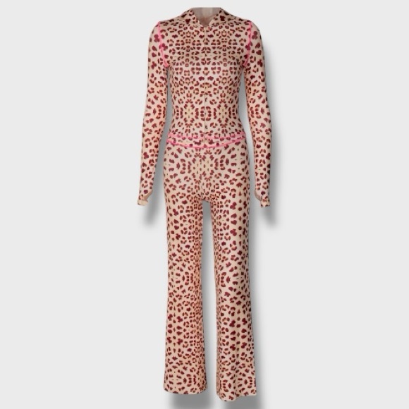 Leopard Print Two-Piece Set - M - Picture 13 of 14